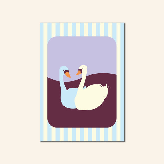 zwanen zwaan zwanenmeer swanlake Swanson Swan poster paar Burgundy blue blauw paars liefde anniversary cadeau kado presentje present huwelijk trouwen verliefd verkering stoel leer tegel tegels metrotegel keuken badkamer decoratie muurdecoratie grote ramen raampartij