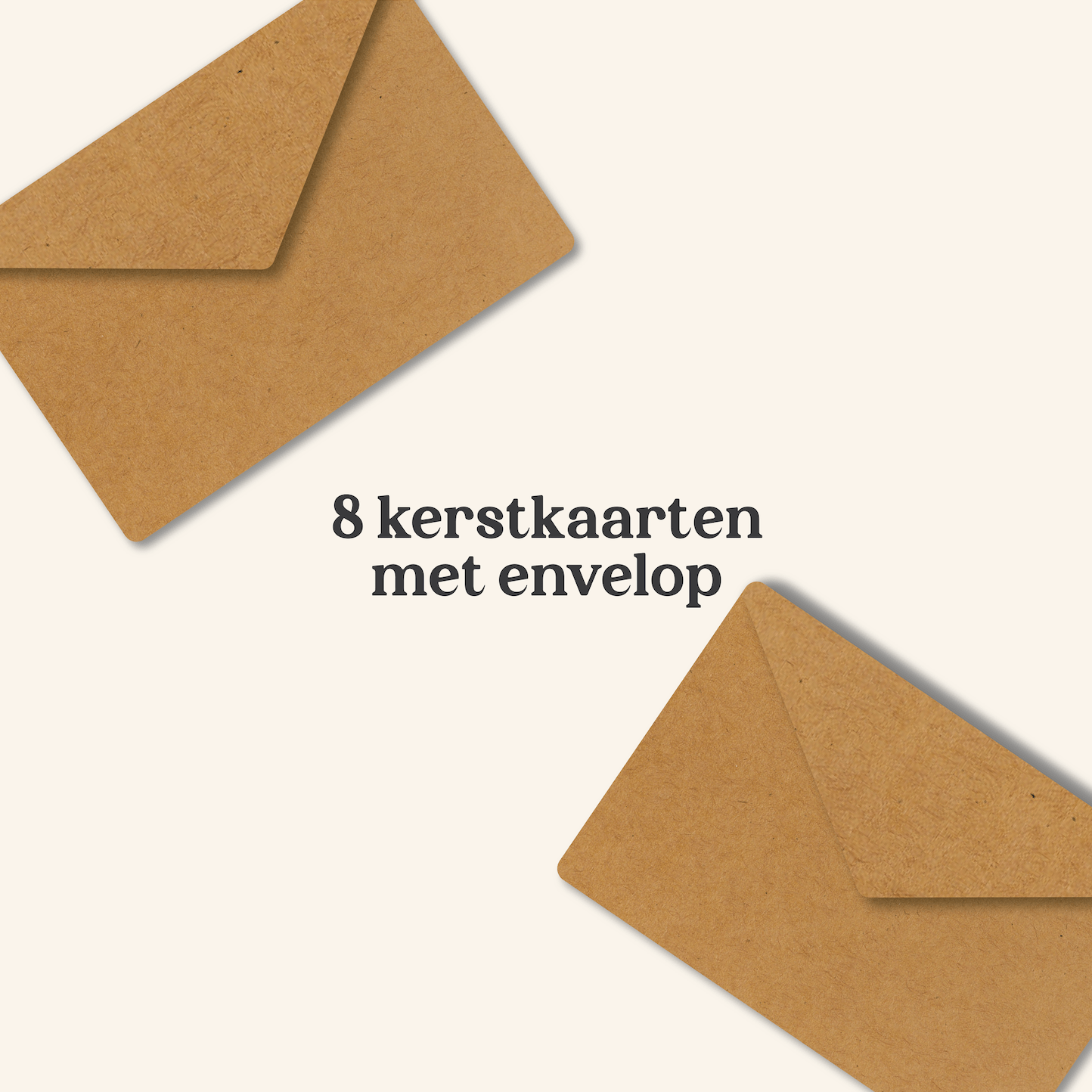 Set van 8 kerstkaarten van Studio Bloos met kleurrijke illustraties: panda met snoepstok en gewei, krokodil met cadeau, cactus als kerstboom en dansende aap in de sneeuw. Inclusief enveloppen.