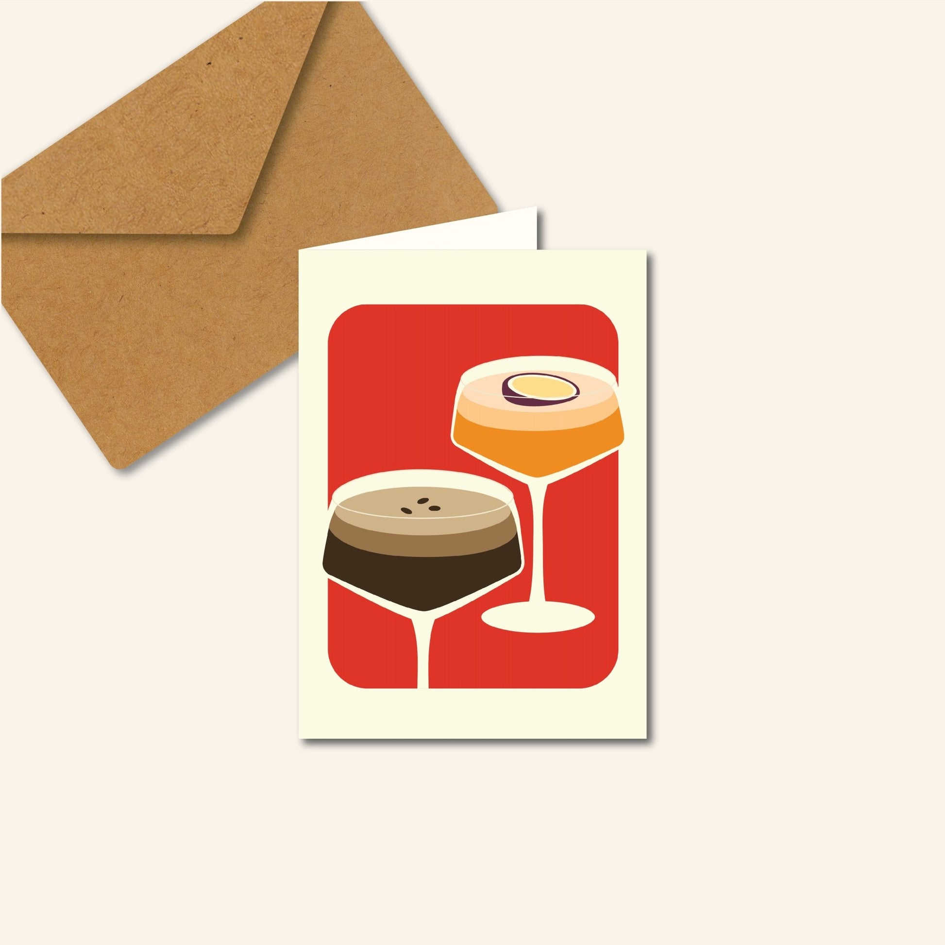wenskaart kleurrijk met enveloppe